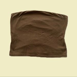 Brown y2k Tube Top